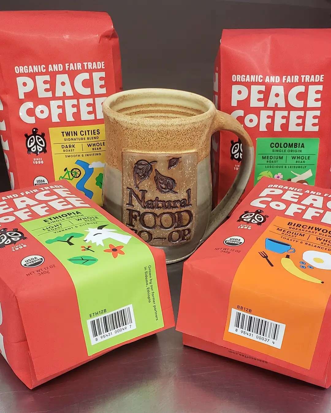 Peace coffee is on sale while supplies last!