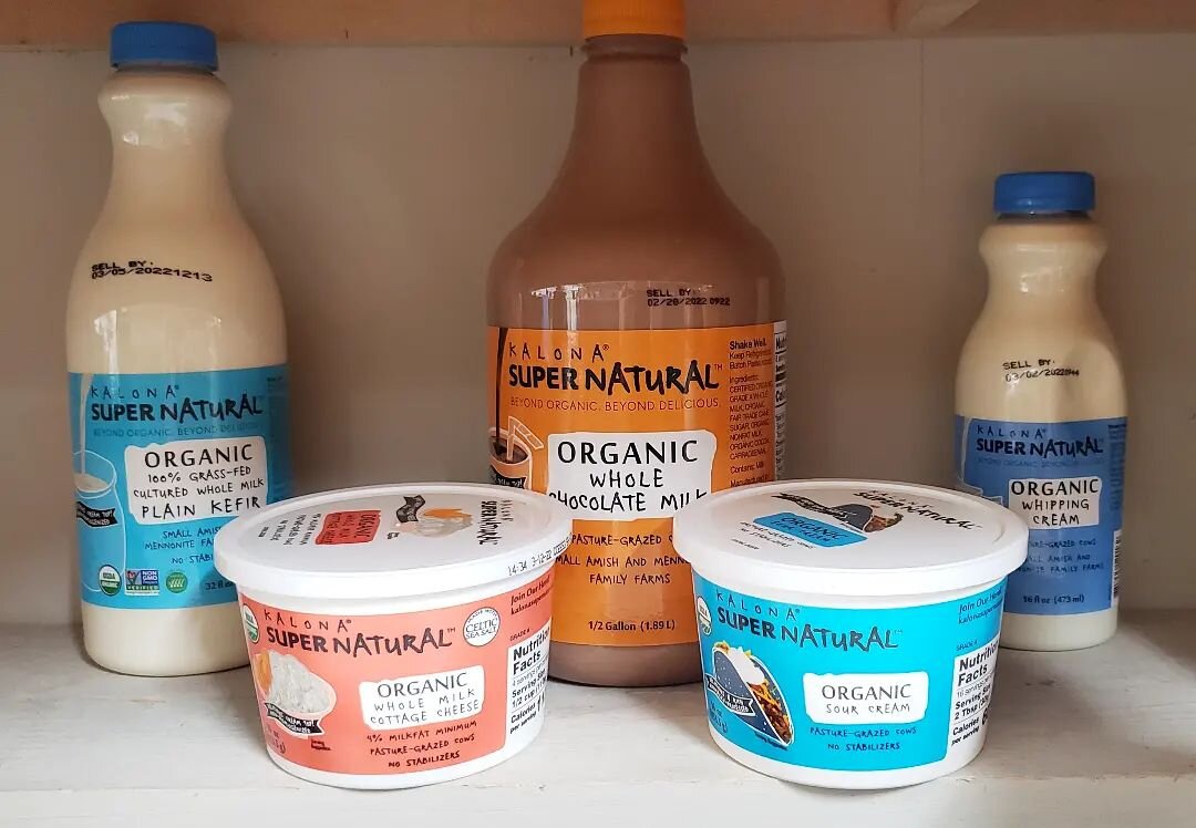 Here are a few reasons we ❤ @kalonasupernatural
-high quality organic products
-grass fed cows
- cows raised on small family farms
-low temp pasteurization
What is your favorite @kalonasupernatural product?